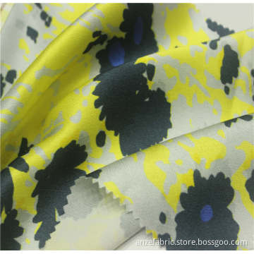 VISCOSE RAYON SATEEN CREPE digital bedruckter Stoff